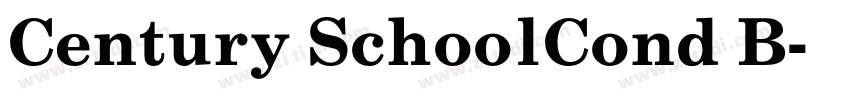 Century SchoolCond B字体转换
